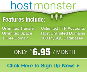 Find out more or sign up with Hostmonster right now!